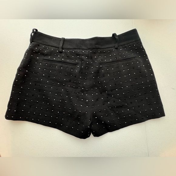 Diane Von Furstenberg NAPLES HOT FIX CRYSTAL Shorts Black Size 6 - Picture 4 of 15